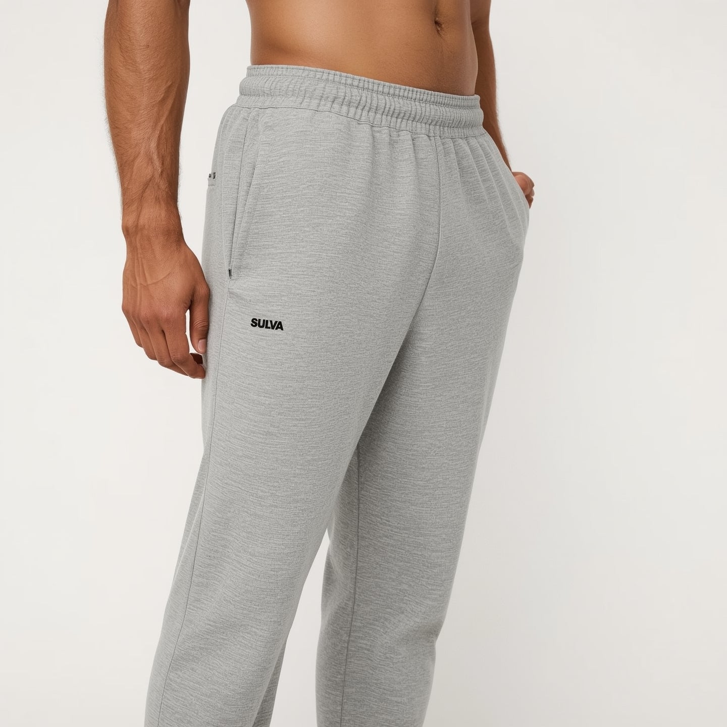SULVA Men’s Tapered Workout Joggers – Slim-Fit, Stretchable, All-Day Comfort