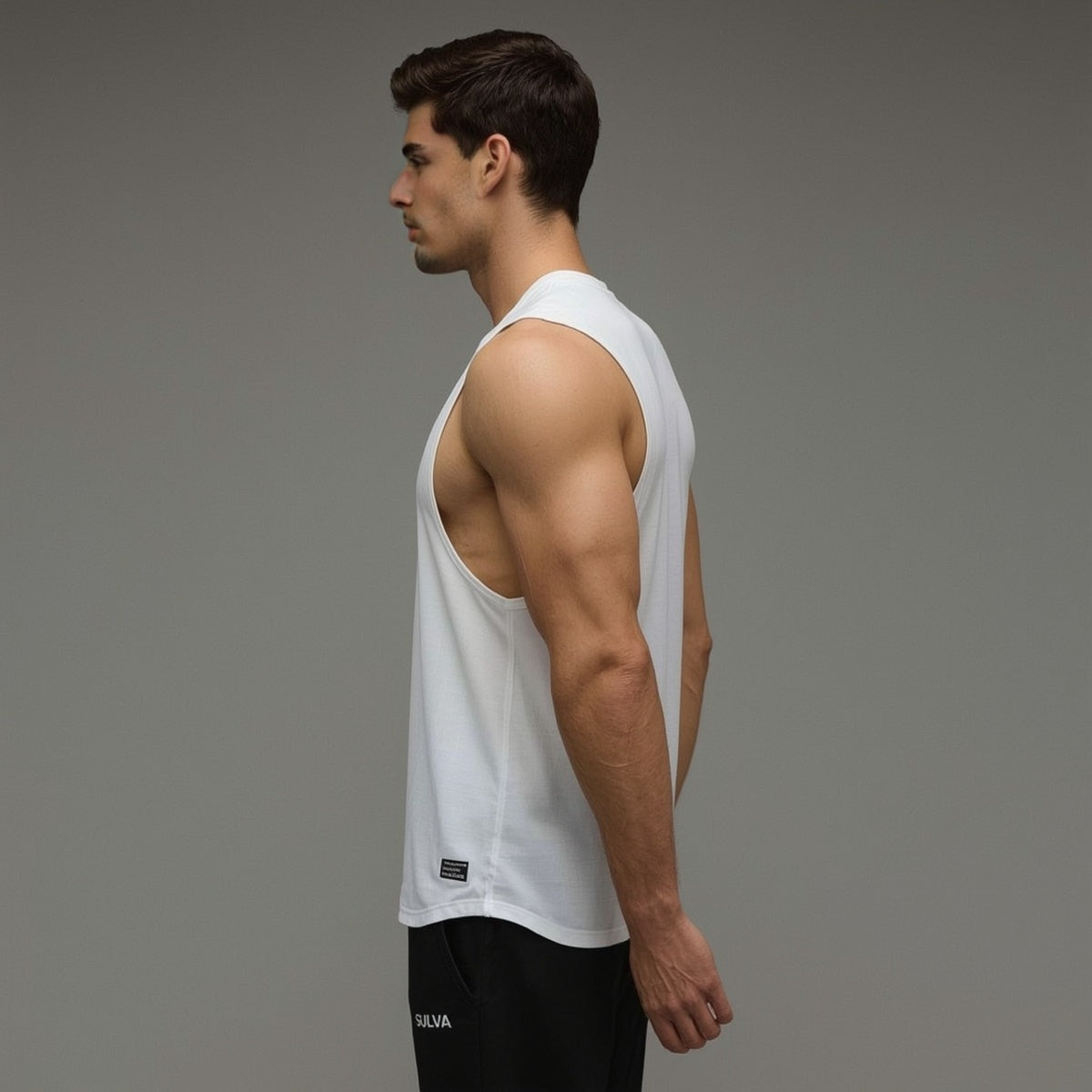 Sulva Muscle Tank Top for Men – Sleeveless Workout Tee for Gym & Athleisure