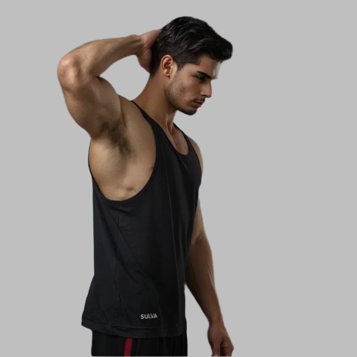 Sulva Muscle Tank Top for Men – Sleeveless Workout Tee for Gym & Athleisure